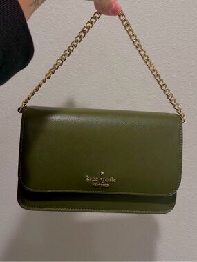 Kate Spade Olive Green Madison Willow Crossbody Bag